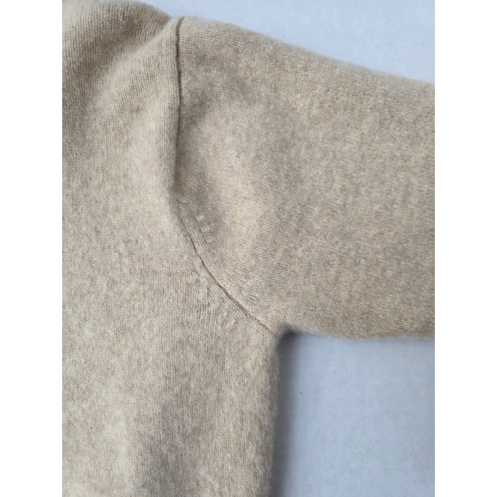 UNIQLO Comptoir Lightweight Lambswool Sweater Beige Women's M French Girl Style - Picture 6 of 7